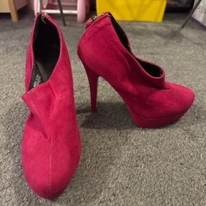 Chic Fuchsia High Heel Women's Shoes